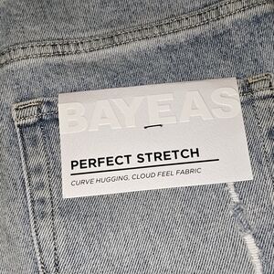 BAYEAS Women's Stylish Light Blue Wide Leg Jeans